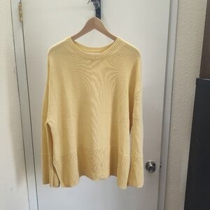 GAP Soft Yellow Crew Neck Sweater